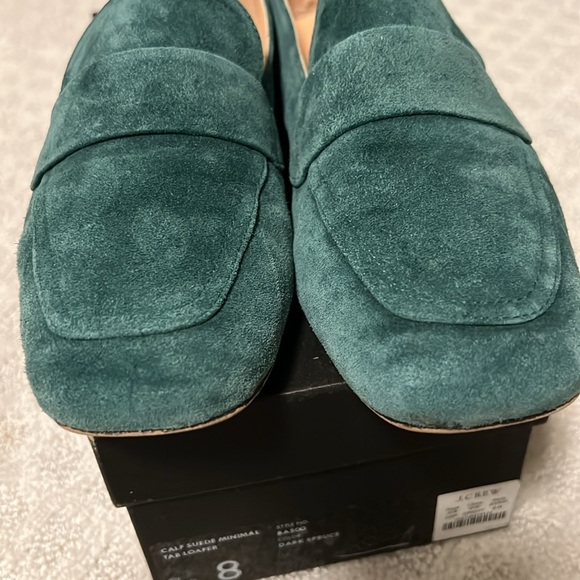 J. Crew Calf Suede Minimal Tab loafers - Picture 4 of 13